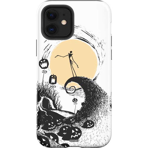 Disney The Nightmare Before Christmas Jack on Spiral Hill Art iPhone 12 Impact Case