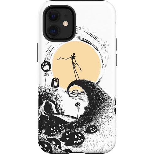 Disney The Nightmare Before Christmas Jack on Spiral Hill Art iPhone 12 Mini Impact Case