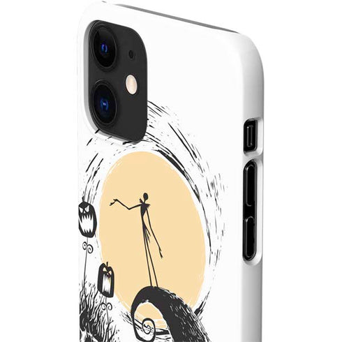 Disney The Nightmare Before Christmas Jack on Spiral Hill Art iPhone 12 Mini Lite Case