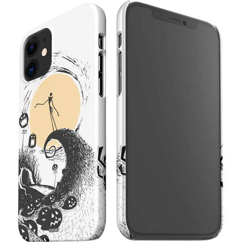 Disney The Nightmare Before Christmas Jack on Spiral Hill Art iPhone 12 Mini Lite Case