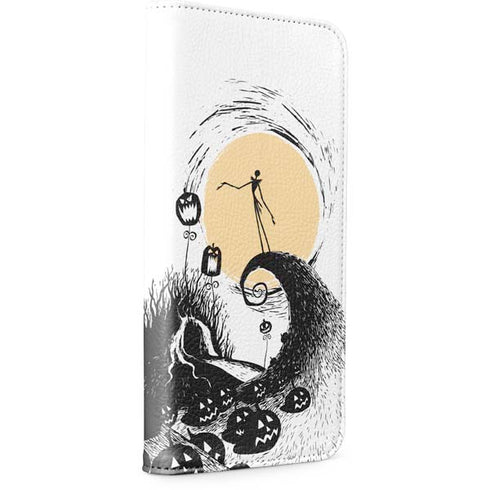 Disney The Nightmare Before Christmas Jack on Spiral Hill Art iPhone 13 Folio Case