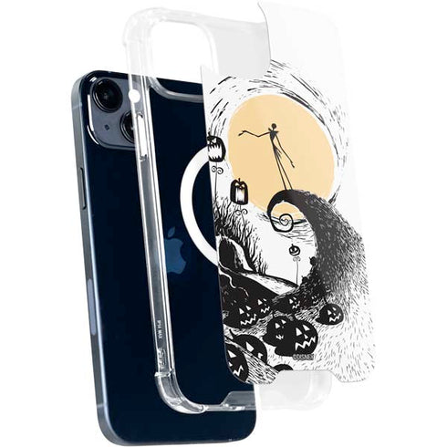 Disney The Nightmare Before Christmas Jack on Spiral Hill Art iPhone 13 MagSafe Case
