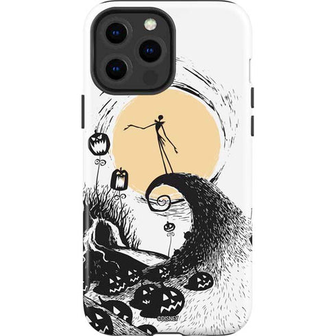 Disney The Nightmare Before Christmas Jack on Spiral Hill Art iPhone 13 Pro Max Impact Case