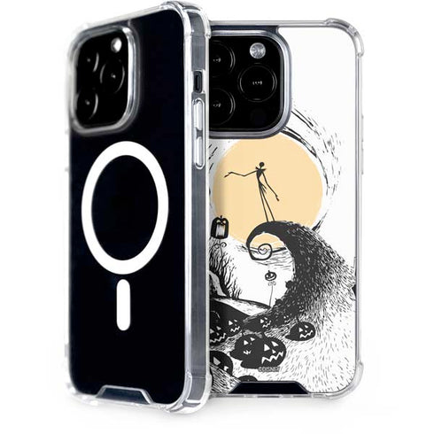 Disney The Nightmare Before Christmas Jack on Spiral Hill Art iPhone 15 Pro MagSafe Case