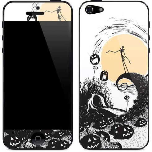 Disney The Nightmare Before Christmas Jack on Spiral Hill Art iPhone 5/5s/5SE Skin