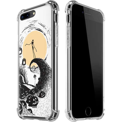 Disney The Nightmare Before Christmas Jack on Spiral Hill Art iPhone 7/8 Plus Clear Case