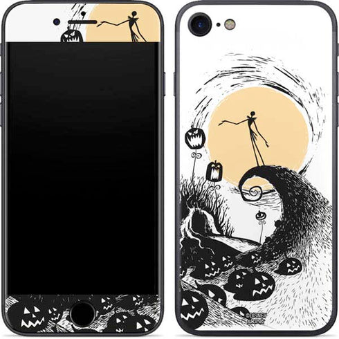 Disney The Nightmare Before Christmas Jack on Spiral Hill Art iPhone 8 Skin