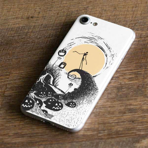 Disney The Nightmare Before Christmas Jack on Spiral Hill Art iPhone 8 Skin
