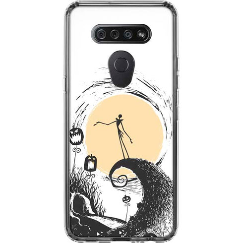 Disney The Nightmare Before Christmas Jack on Spiral Hill Art LG K51/Q51 Clear Case