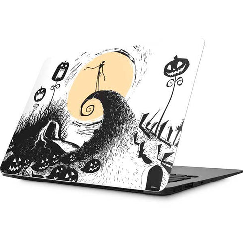 Disney The Nightmare Before Christmas Jack on Spiral Hill Art Apple MacBook Skin