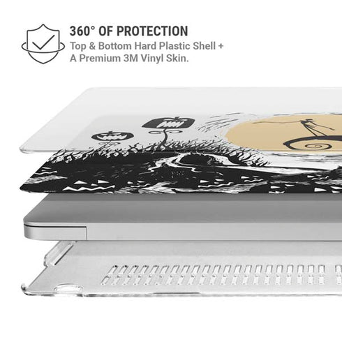 Disney The Nightmare Before Christmas Jack on Spiral Hill Art MacBook Air 15in (2023-2025) Case plus Skin