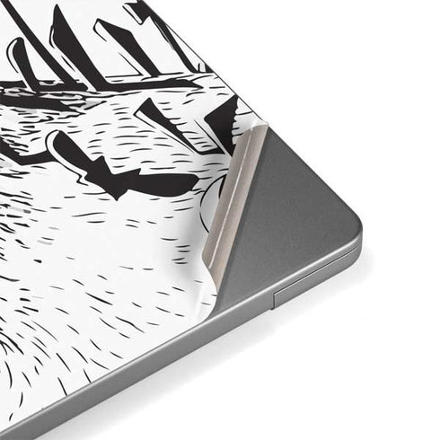 Disney The Nightmare Before Christmas Jack on Spiral Hill Art MacBook Pro 14in (2021-24) Skin