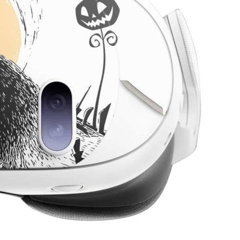 Disney The Nightmare Before Christmas Jack on Spiral Hill Art Meta Quest 3 Skin