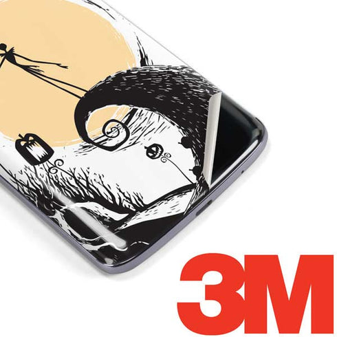 Disney The Nightmare Before Christmas Jack on Spiral Hill Art Moto E5 Plus Skin