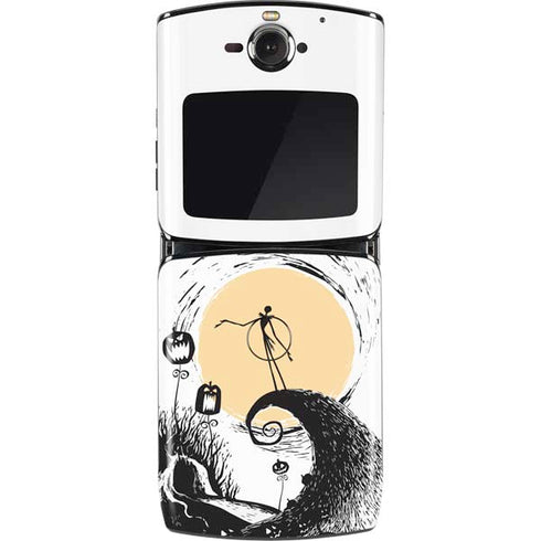 Disney The Nightmare Before Christmas Jack on Spiral Hill Art Motorola RAZR Skin