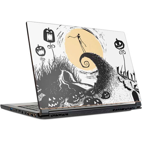 Disney The Nightmare Before Christmas Jack on Spiral Hill Art MSI GS65 Stealth Laptop Skin
