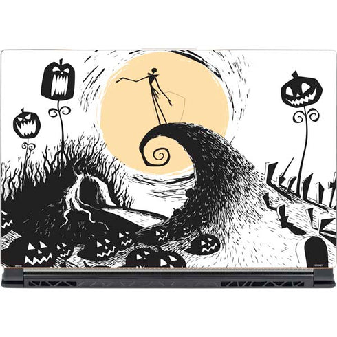 Disney The Nightmare Before Christmas Jack on Spiral Hill Art MSI GS65 Stealth Laptop Skin