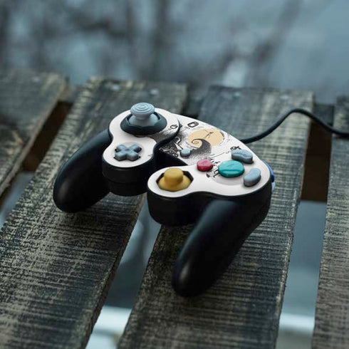 Disney The Nightmare Before Christmas Jack on Spiral Hill Art Nintendo GameCube Controller Skin