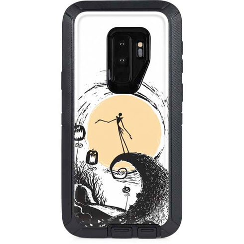 Disney The Nightmare Before Christmas Jack on Spiral Hill Art Otterbox Defender Galaxy Skin