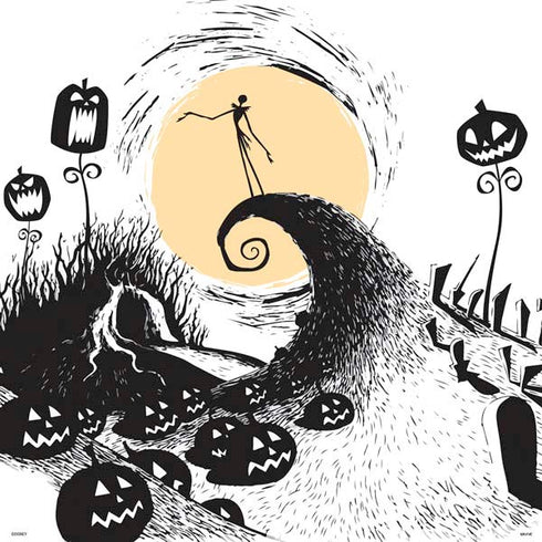 Disney The Nightmare Before Christmas Jack on Spiral Hill Art PS4 Pro Bundle Skin