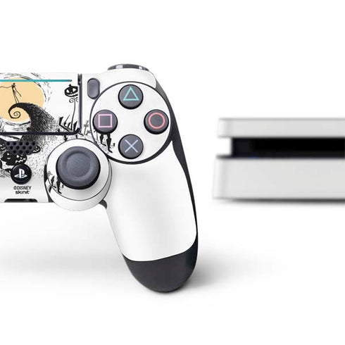 Disney The Nightmare Before Christmas Jack on Spiral Hill Art PS4 Slim Bundle Skin