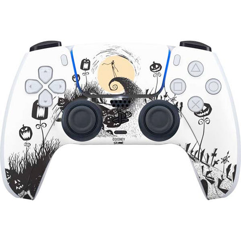 Disney The Nightmare Before Christmas Jack on Spiral Hill Art PS5 Controller Skin