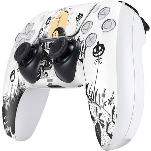 Disney The Nightmare Before Christmas Jack on Spiral Hill Art PS5 Controller Skin