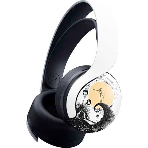 Disney The Nightmare Before Christmas Jack on Spiral Hill Art PULSE 3D Wireless Headset for PS5 Skin