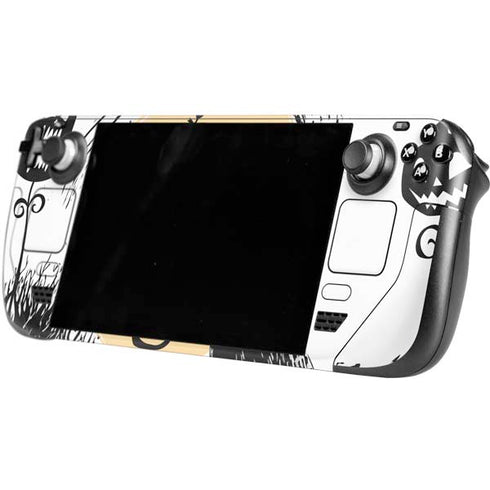 Disney The Nightmare Before Christmas Jack on Spiral Hill Art Steam Deck Handheld Gaming Computer Skin