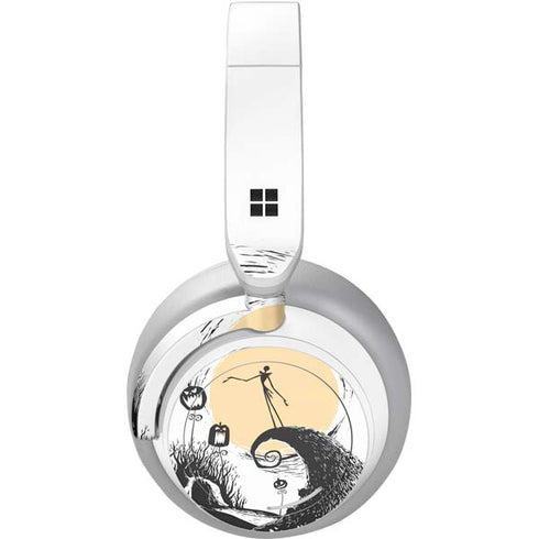 Disney The Nightmare Before Christmas Jack on Spiral Hill Art Surface Headphones Skin