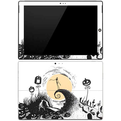 Disney The Nightmare Before Christmas Jack on Spiral Hill Art Surface Pro 3 Skin