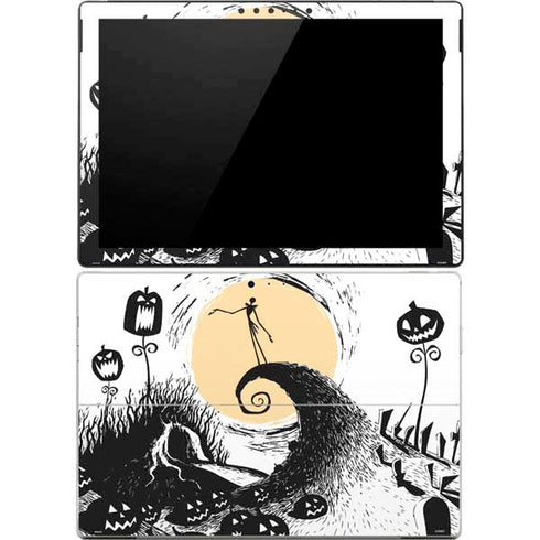 Disney The Nightmare Before Christmas Jack on Spiral Hill Art Surface Pro 4 Skin