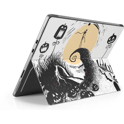 Disney The Nightmare Before Christmas Jack on Spiral Hill Art Surface Pro 8 Skin