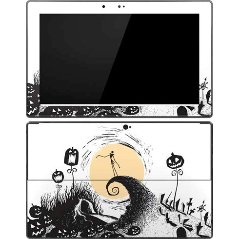 Disney The Nightmare Before Christmas Jack on Spiral Hill Art Surface Pro Tablet Skin