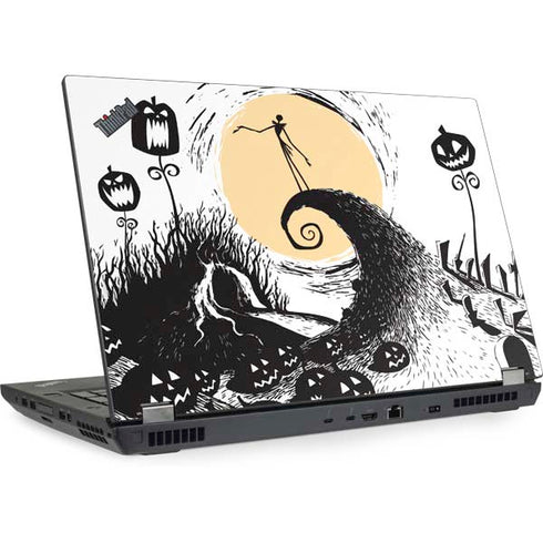 Disney The Nightmare Before Christmas Jack on Spiral Hill Art Lenovo ThinkPad Skin