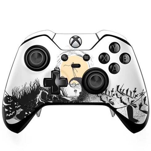 Disney The Nightmare Before Christmas Jack on Spiral Hill Art Xbox One Elite Controller Skin
