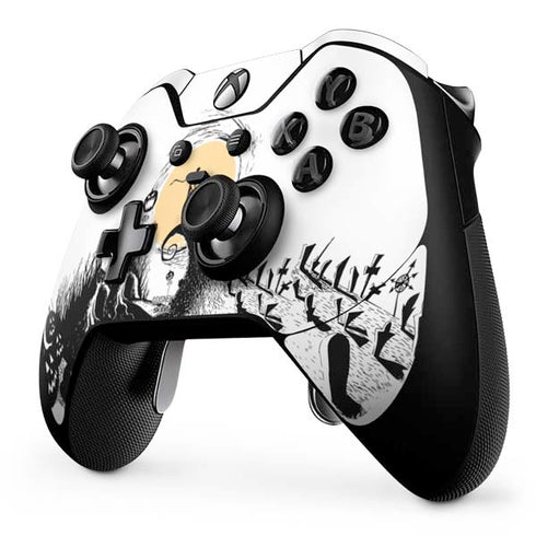 Disney The Nightmare Before Christmas Jack on Spiral Hill Art Xbox One Elite Controller Skin