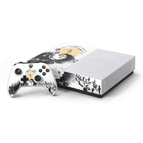 Disney The Nightmare Before Christmas Jack on Spiral Hill Art Xbox One S All-Digital Edition Bundle Skin
