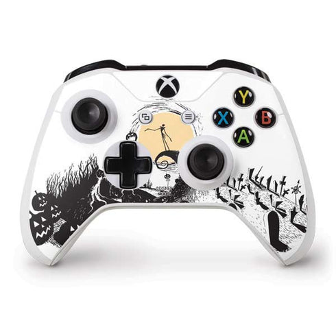 Disney The Nightmare Before Christmas Jack on Spiral Hill Art Xbox One S Controller Skin