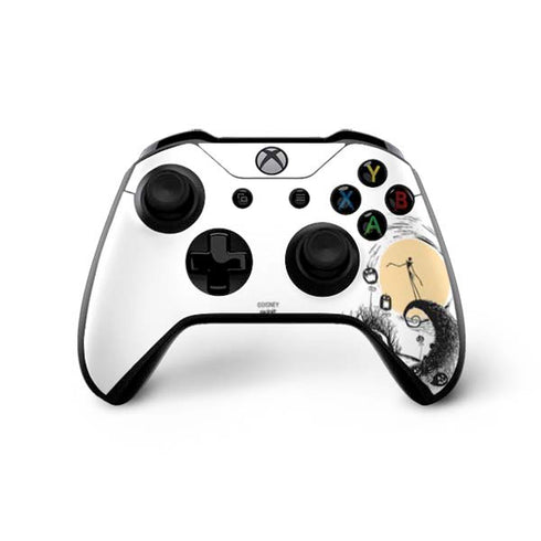 Disney The Nightmare Before Christmas Jack on Spiral Hill Art Xbox One X Controller Skin