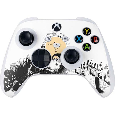 Disney The Nightmare Before Christmas Jack on Spiral Hill Art Xbox Series S Controller Skin