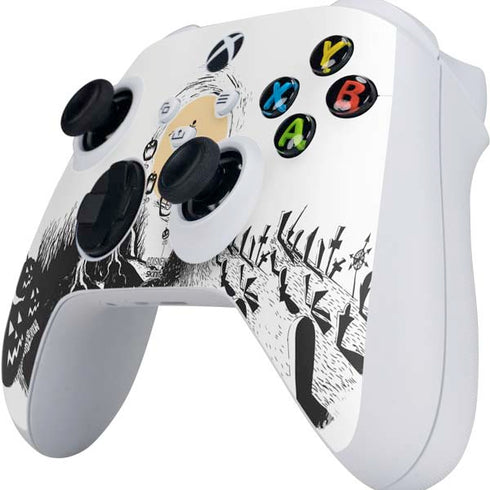 Disney The Nightmare Before Christmas Jack on Spiral Hill Art Xbox Series S Controller Skin