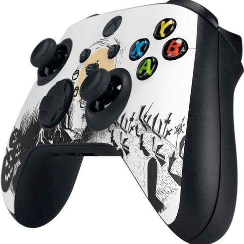 Disney The Nightmare Before Christmas Jack on Spiral Hill Art Xbox Series X Controller Skin
