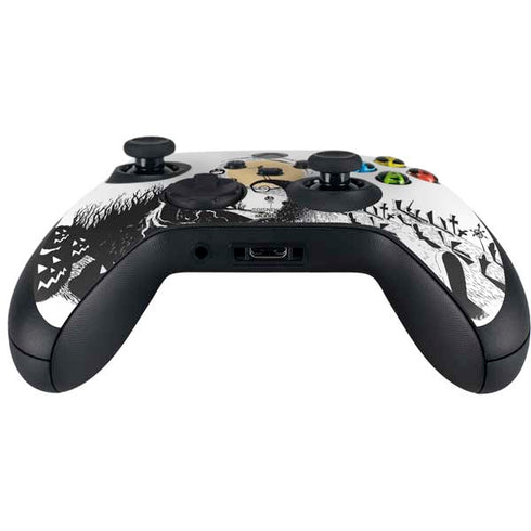 Disney The Nightmare Before Christmas Jack on Spiral Hill Art Xbox Series X Controller Skin