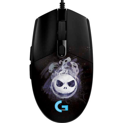 Disney The Nightmare Before Christmas Jack Skellington Face Art G203 Prodigy RGB Wired Gaming Mouse Skin