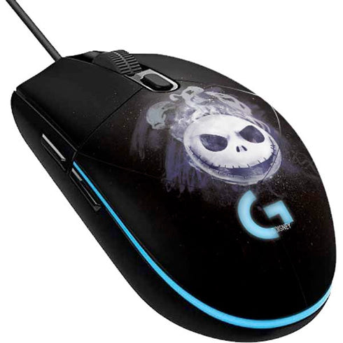 Disney The Nightmare Before Christmas Jack Skellington Face Art G203 Prodigy RGB Wired Gaming Mouse Skin