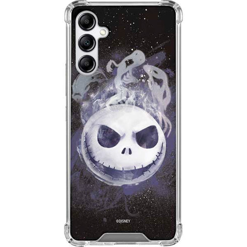 Disney The Nightmare Before Christmas Jack Skellington Face Art Galaxy A15 5G Clear Case