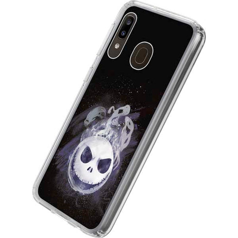 Disney The Nightmare Before Christmas Jack Skellington Face Art Galaxy A20 Clear Case