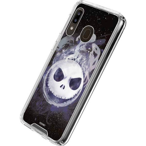 Disney The Nightmare Before Christmas Jack Skellington Face Art Galaxy A30 Clear Case