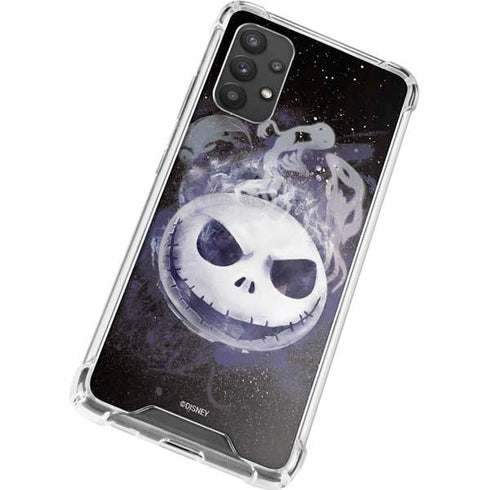 Disney The Nightmare Before Christmas Jack Skellington Face Art Galaxy A32 5G Clear Case